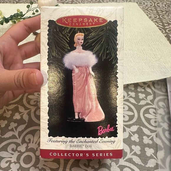 Hallmark Keepsake Ornament Barbie Enchanted Evening‎ Collectors 1996 Vintage - Picture 8 of 11
